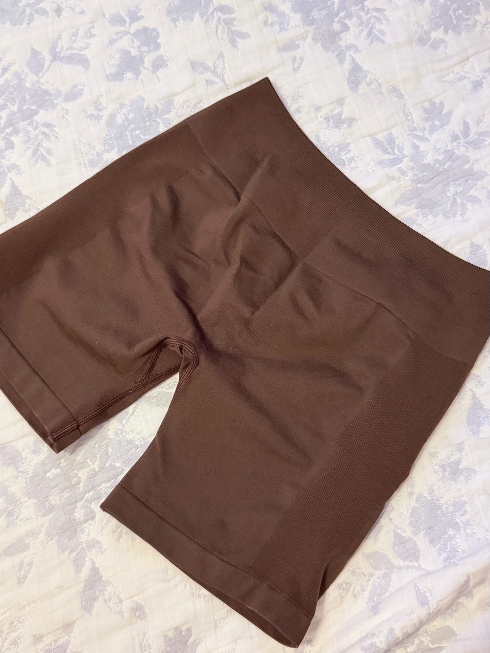 High-Rise Brown Seamless Women’s Bike Shorts